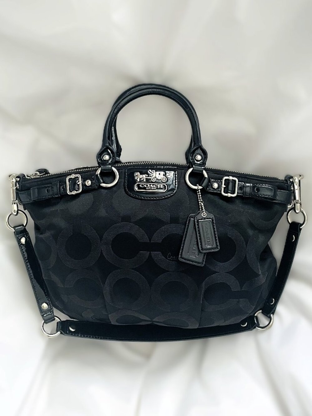 Coach Madison Op Art Sateen Sophia Satchel H1182-18650